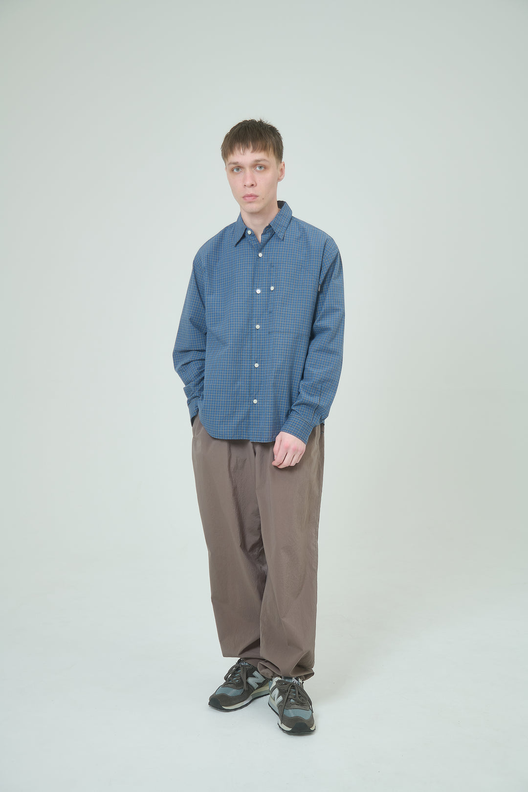 IP Plaid L/S Shirt - Blue