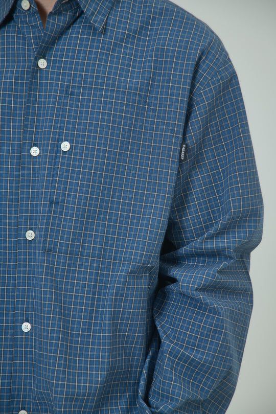 IP Plaid L/S Shirt - Blue