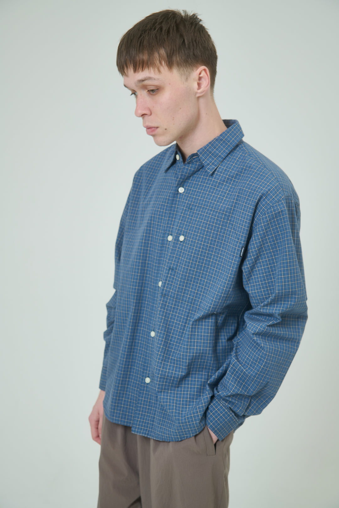 IP Plaid L/S Shirt - Blue