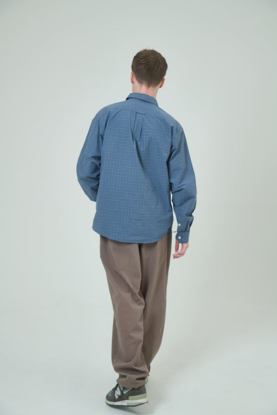 IP Plaid L/S Shirt - Blue