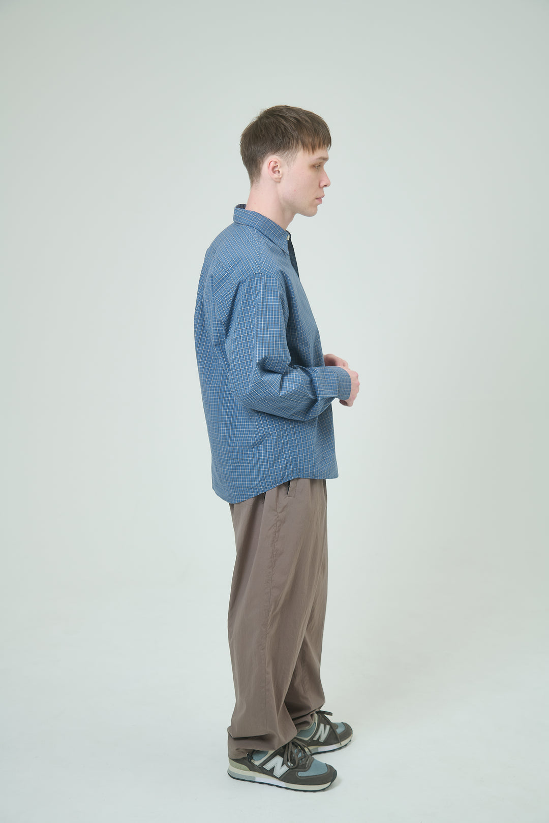 IP Plaid L/S Shirt - Blue