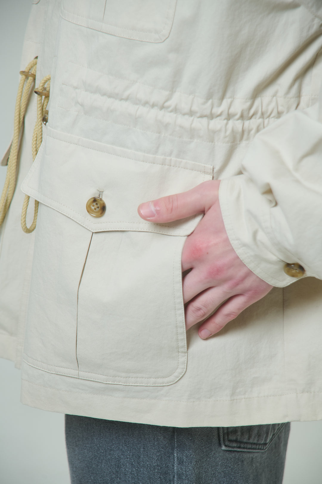 Safari Over Jacket - Ivory