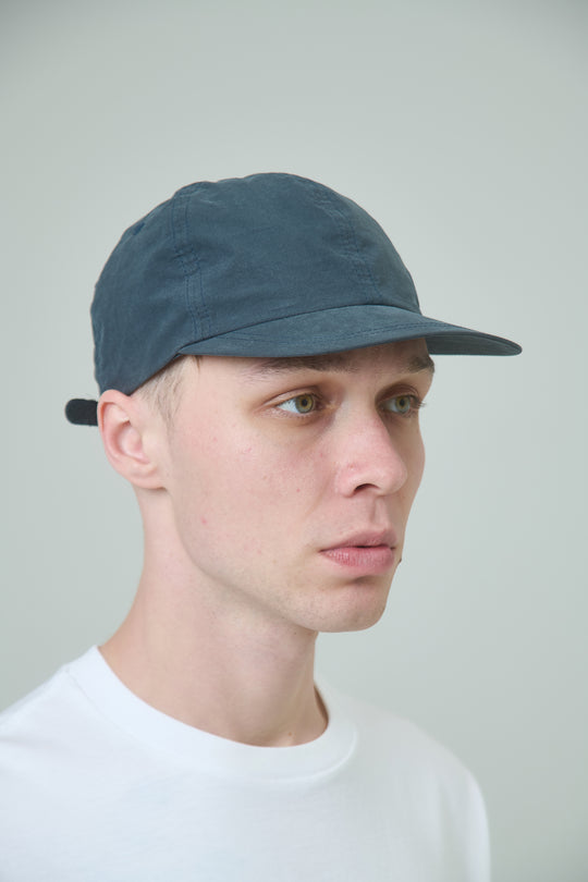 Cotton Silk 6-Panel Cap - Silk Black