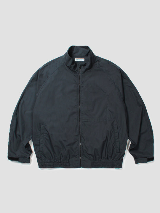 Cotton Silk Track Jacket - Silk Black