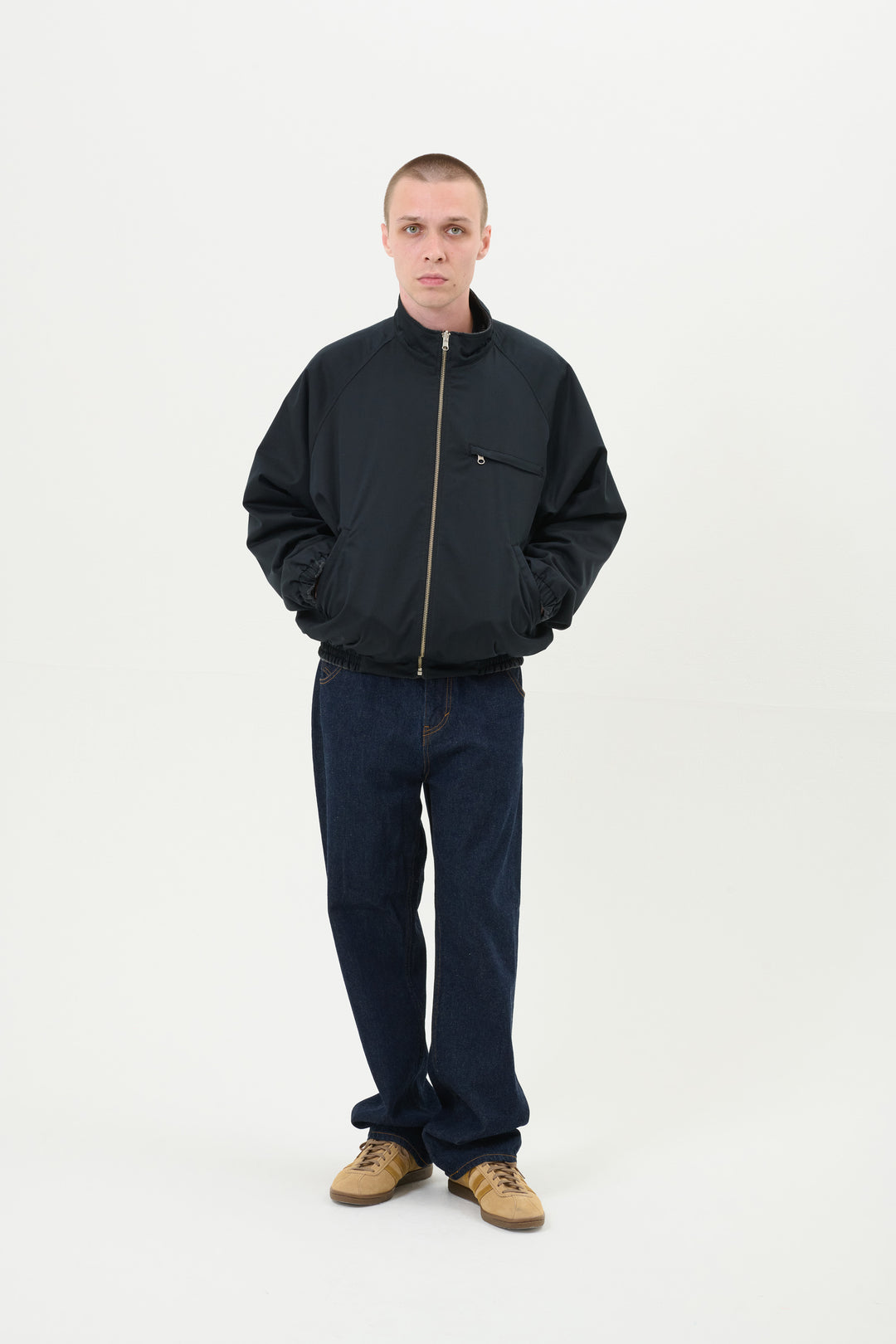 Reversible Harrington Jacket - Black