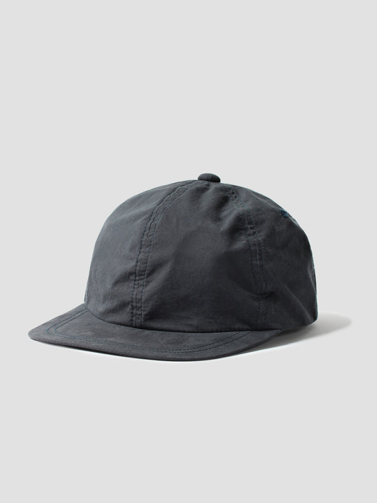Cotton Silk 6-Panel Cap - Silk Black