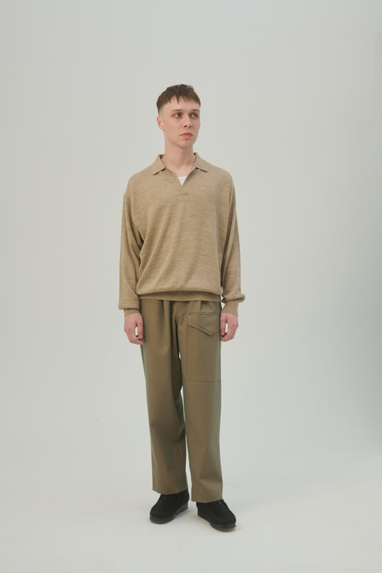 Melange Skipper Knit Polo