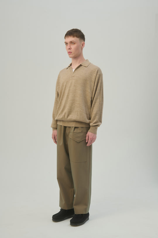 Melange Skipper Knit Polo