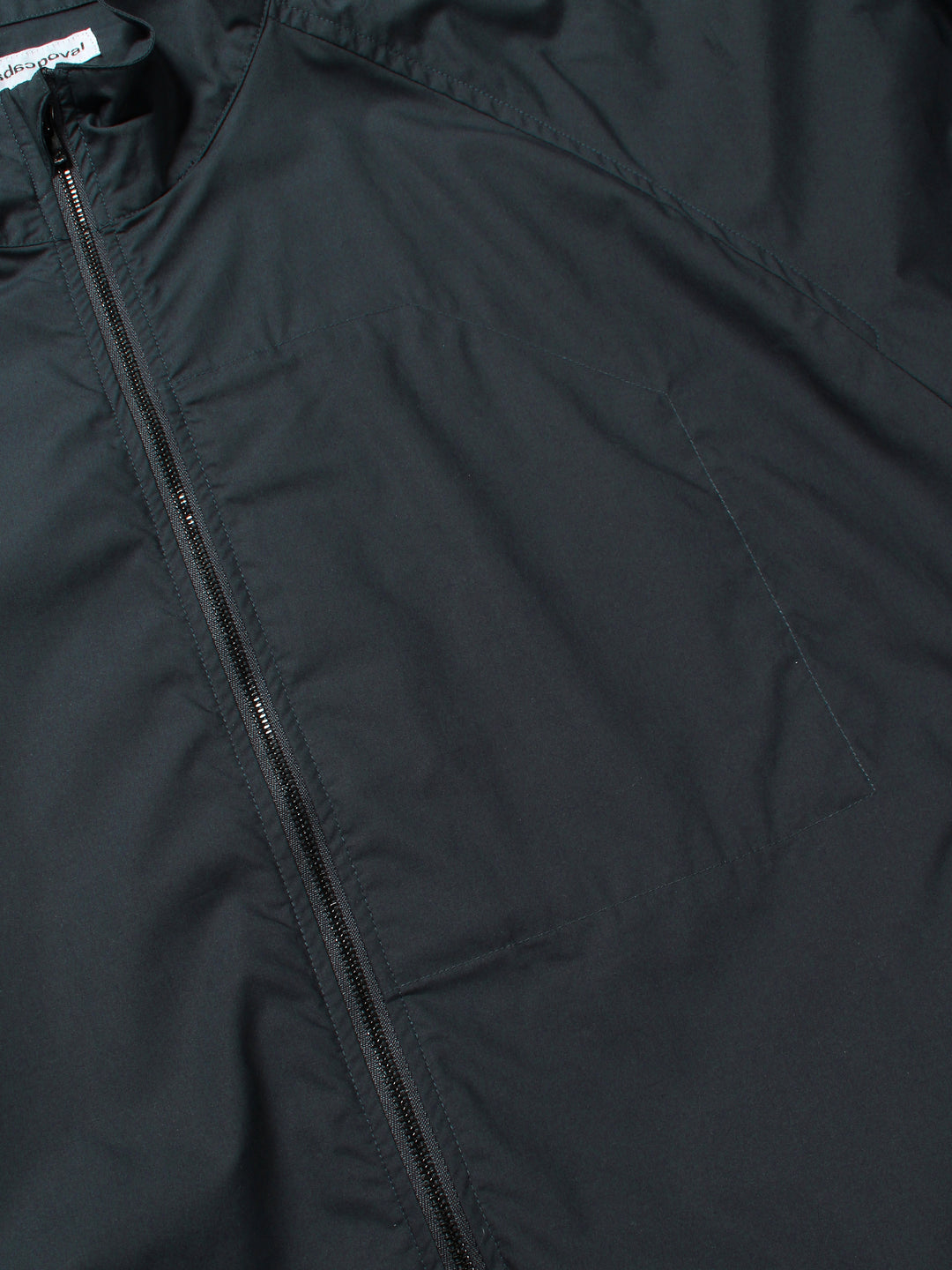 Cotton Silk Track Jacket - Silk Black