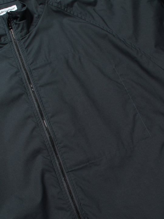 Cotton Silk Track Jacket - Silk Black