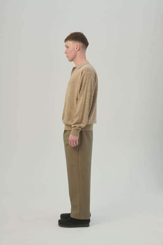 Melange Skipper Knit Polo