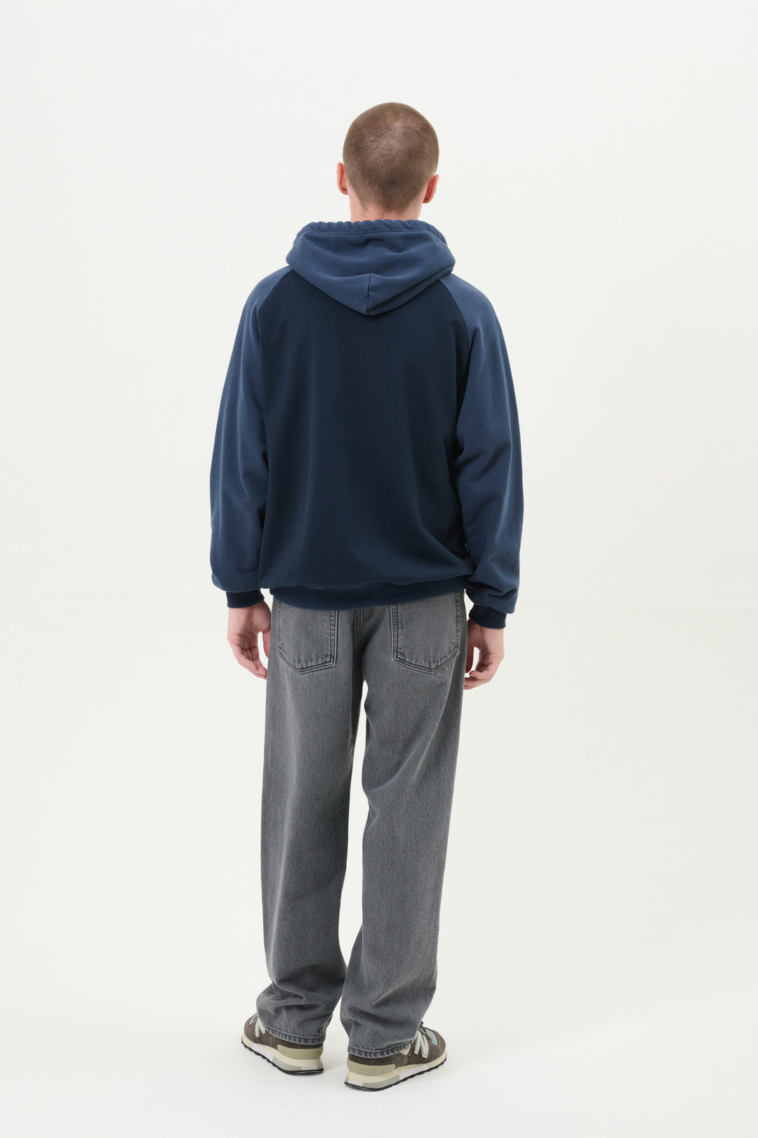 Dualtone Half Zip Hoodie - Navy