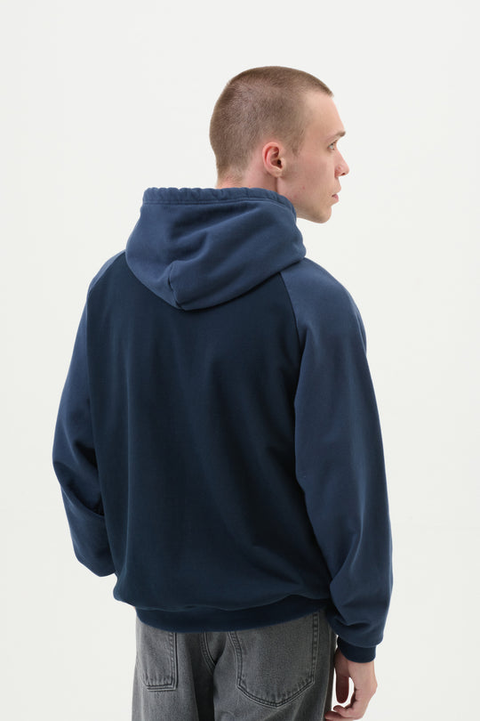 Dualtone Half Zip Hoodie - Black