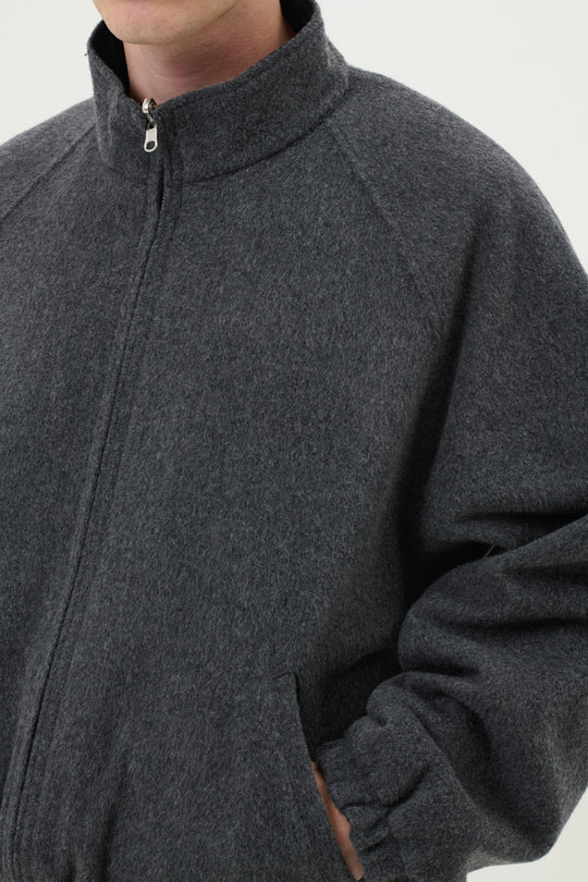 Reversible Harrington Jacket - Beige