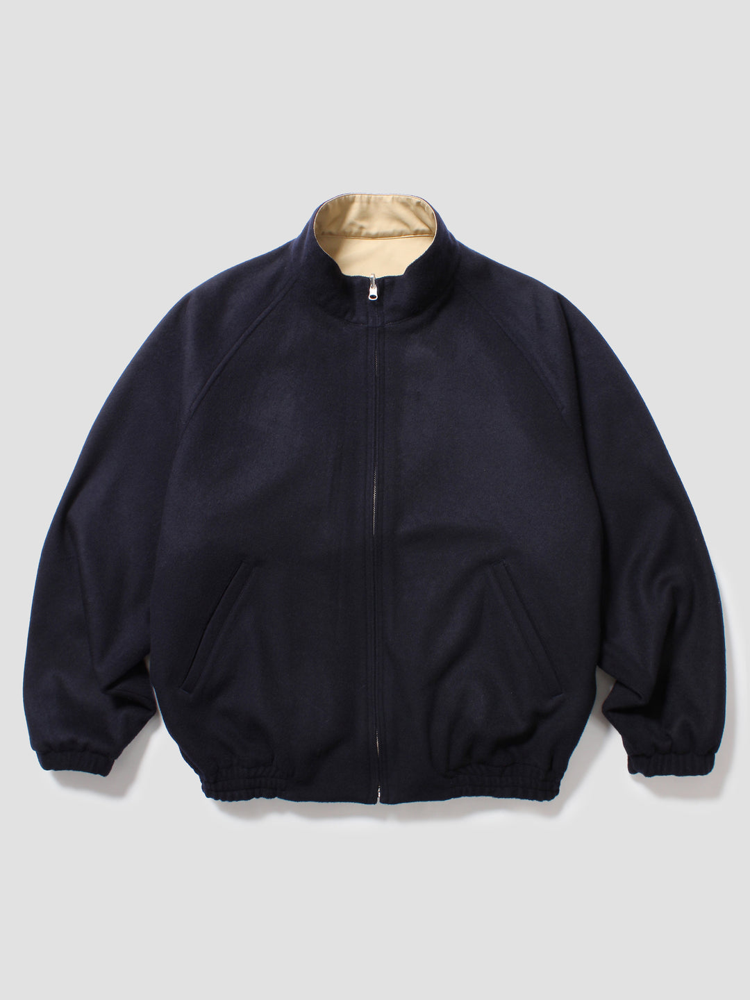 Reversible Harrington Jacket - Beige