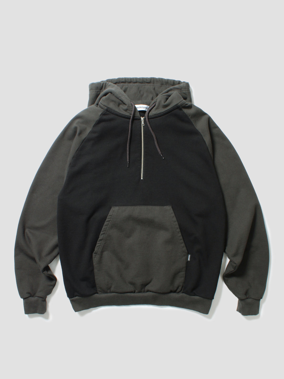 Dualtone Half Zip Hoodie - Black