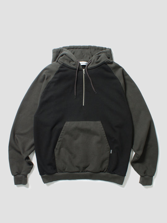 Dualtone Half Zip Hoodie - Black