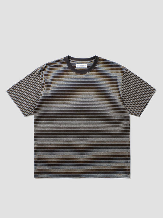 Coxon Stripe S/S Top - Black