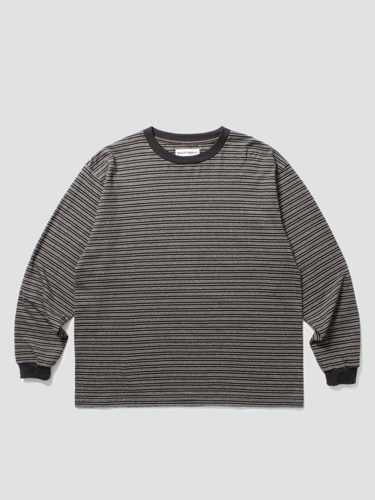 Coxon Stripe L/S Top - Black
