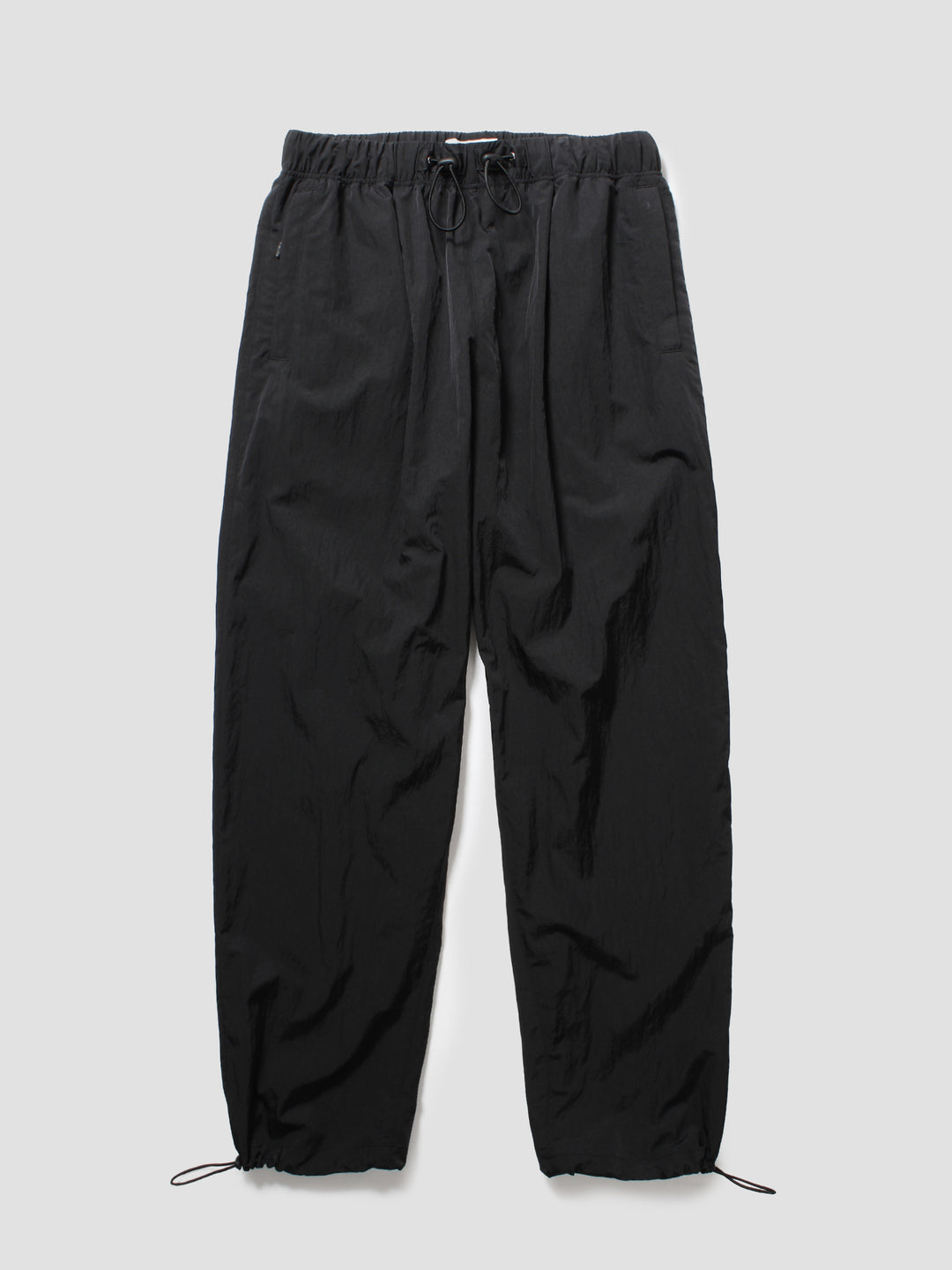 Metallic Nylon Utility Pants - Black