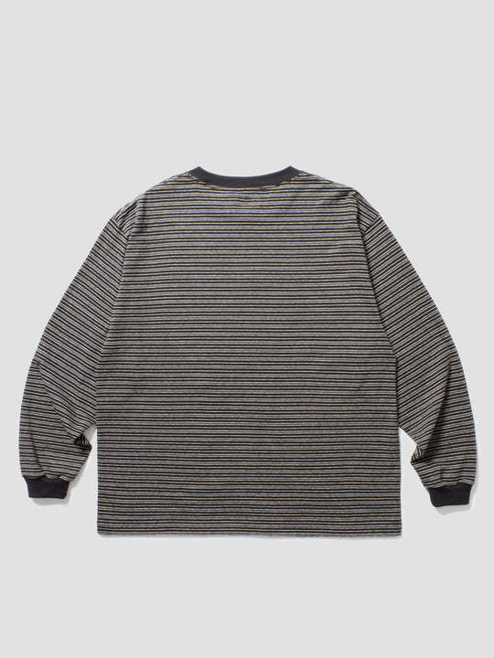 Coxon Stripe L/S Top - Black