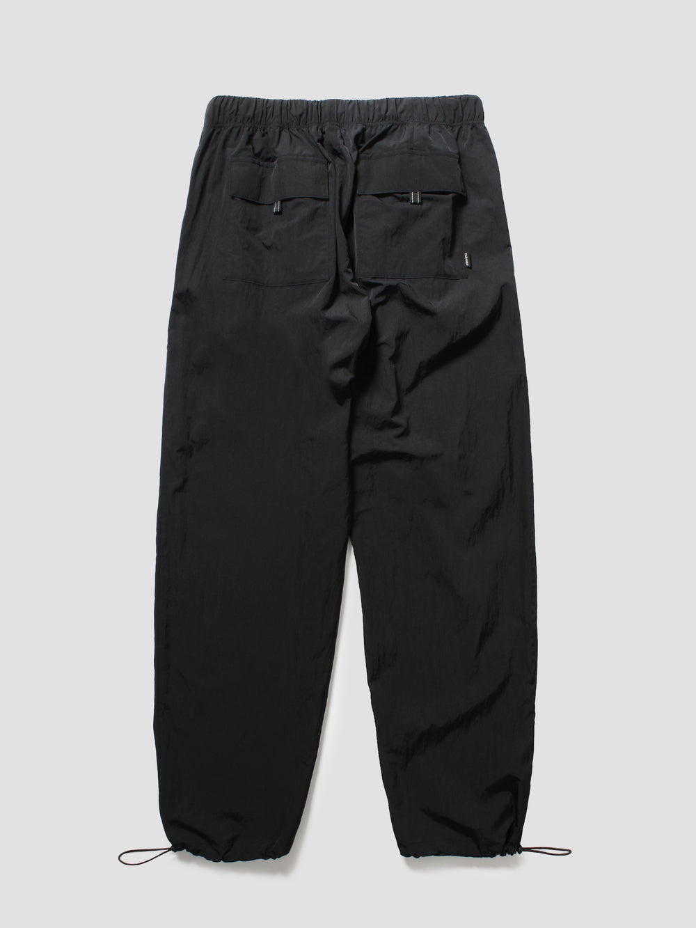 Metallic Nylon Utility Pants - Black