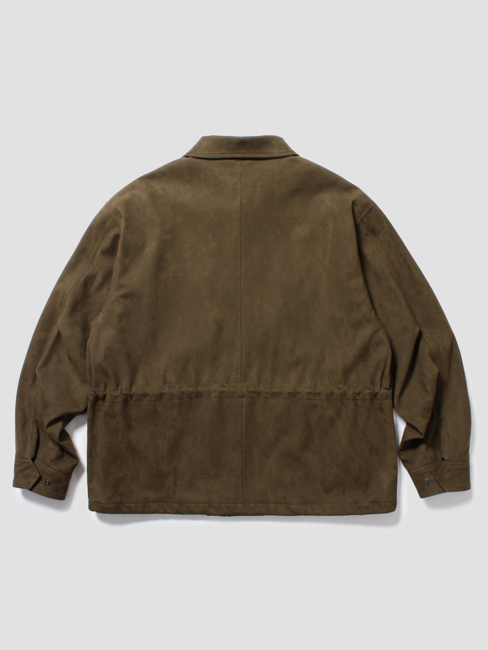 Synthetic Suede Field Jacket - Brown