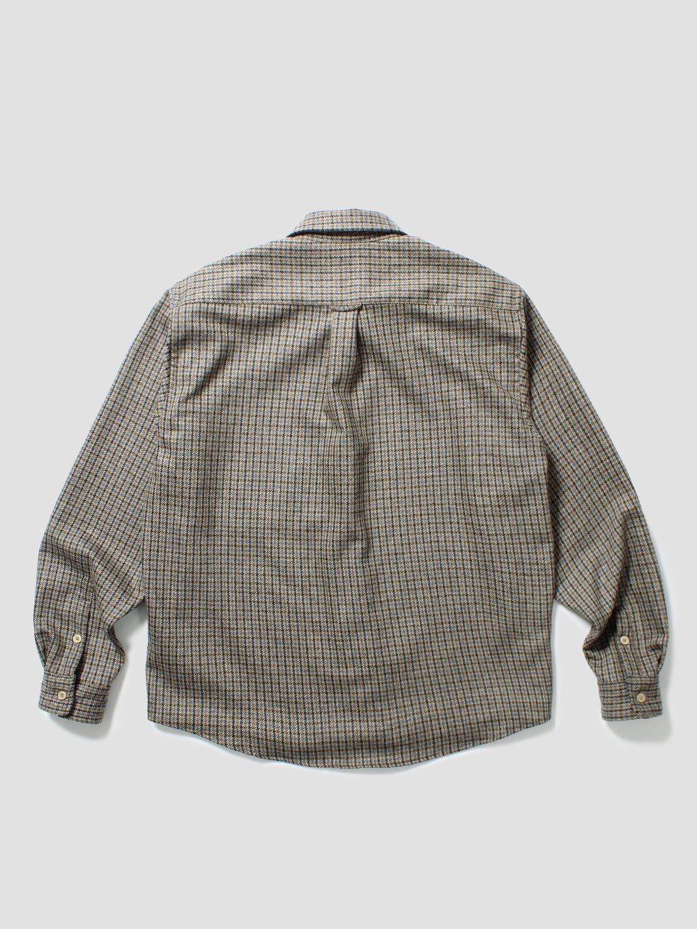 Rewool Plaid L/S Shirt - Beige