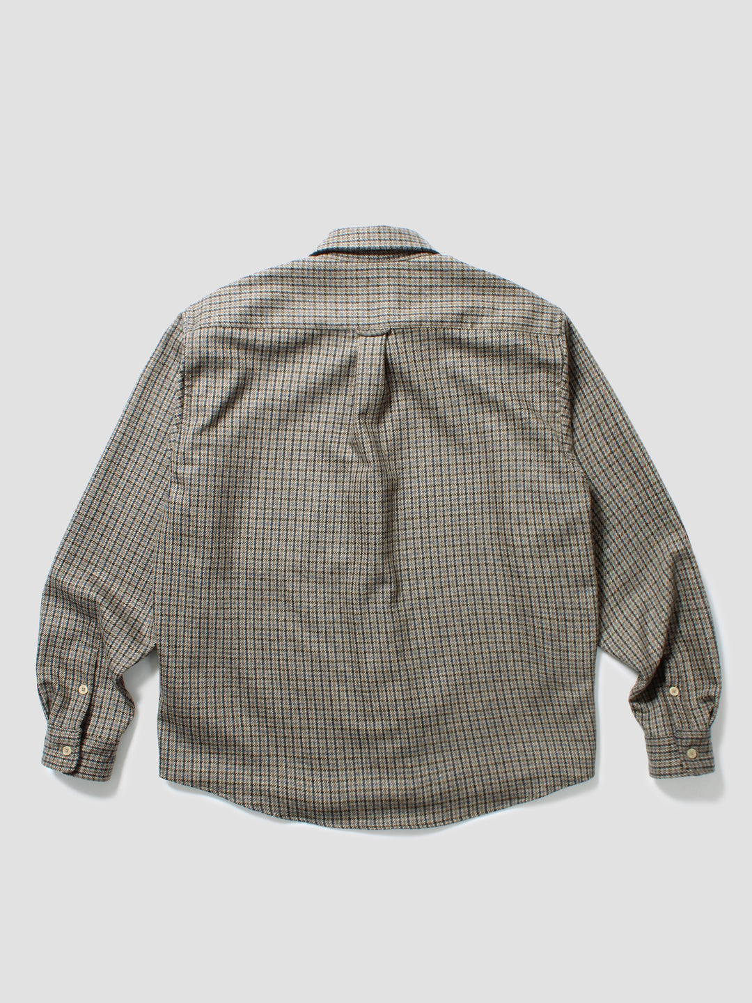 Rewool Plaid L/S Shirt - Beige