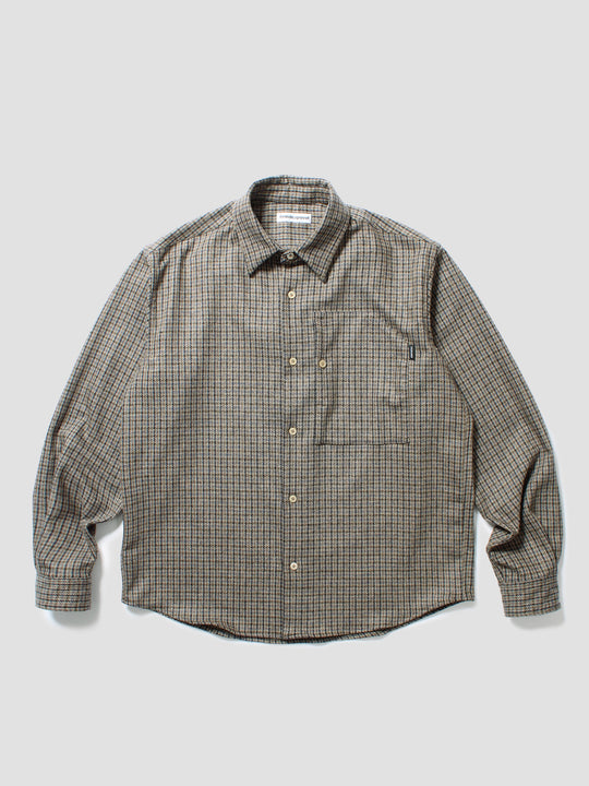 Rewool Plaid L/S Shirt - Beige