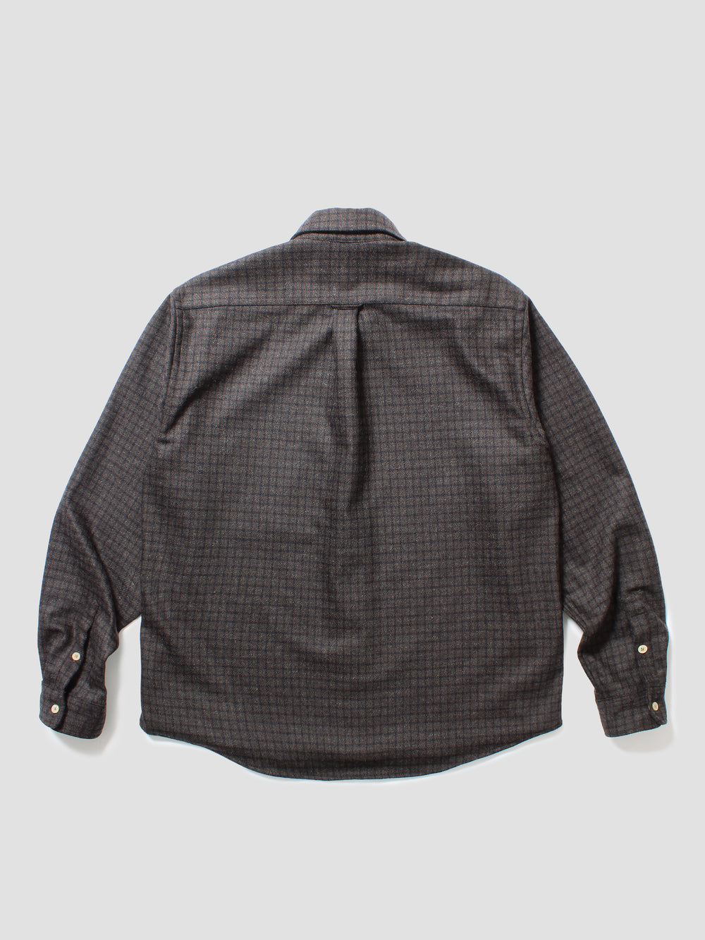 Rewool Plaid L/S Shirt - Brown