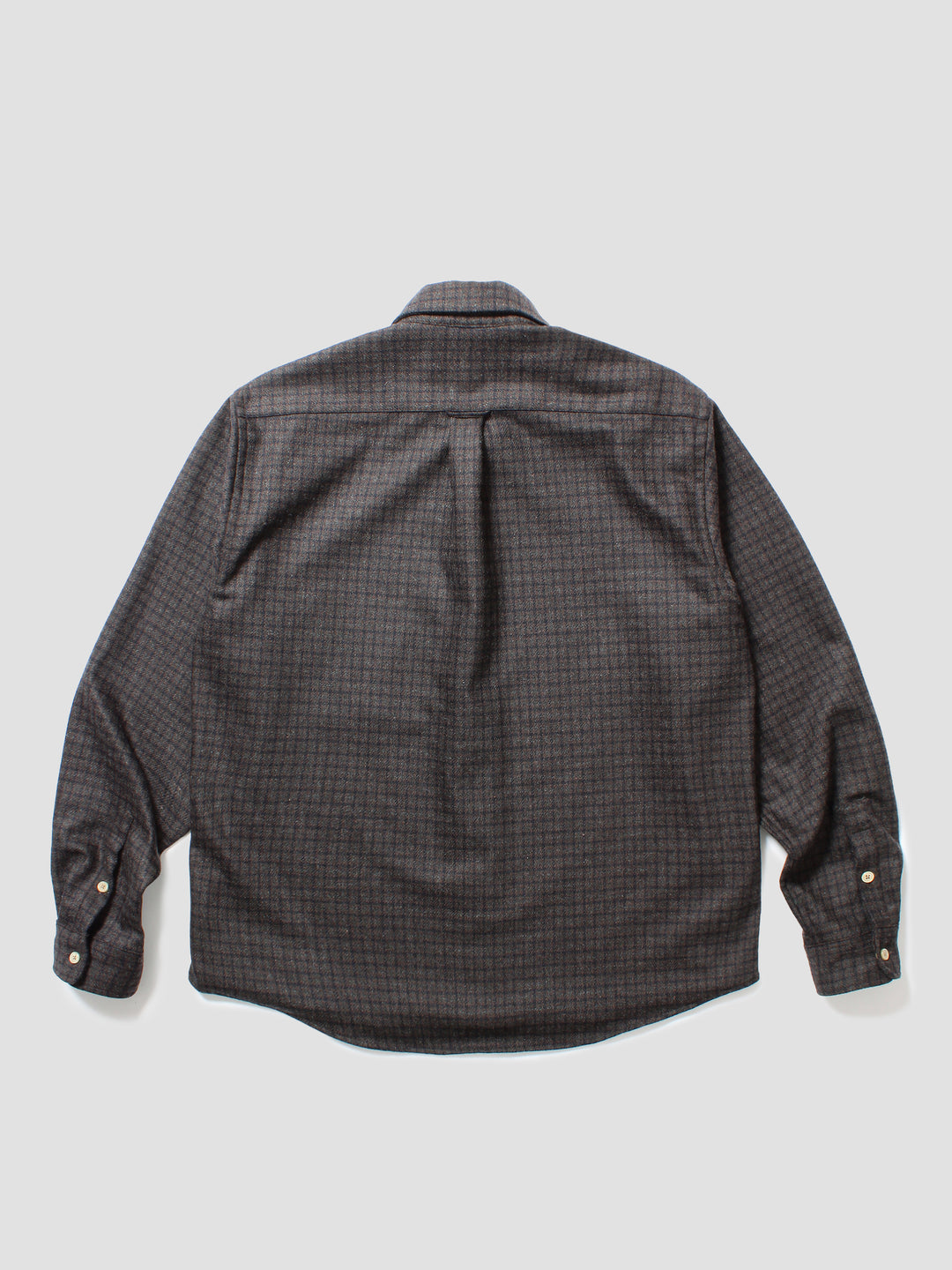 Rewool Plaid L/S Shirt - Brown