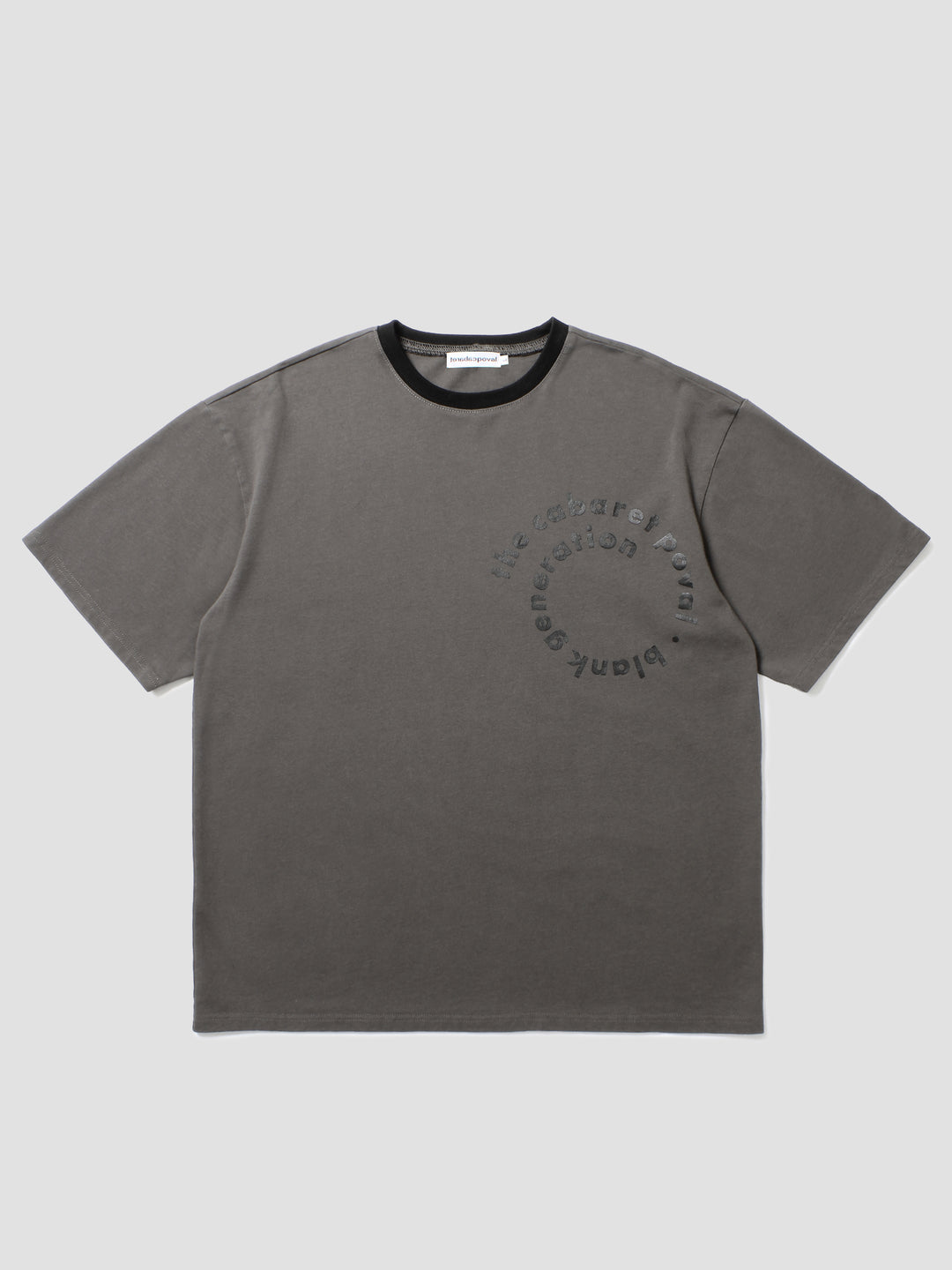 Circle Logo Ringer - Charcoal