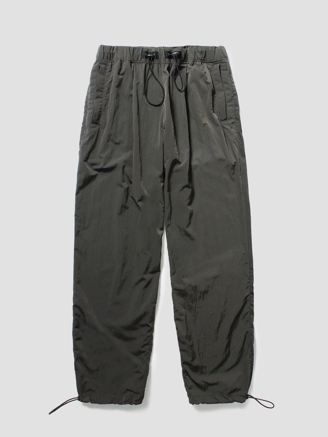 Metallic Nylon Utility Pants - Charcoal