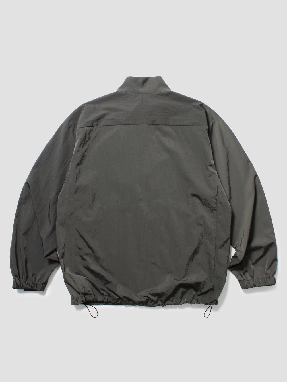 Metallic Nylon Utility Jacket - Charcoal