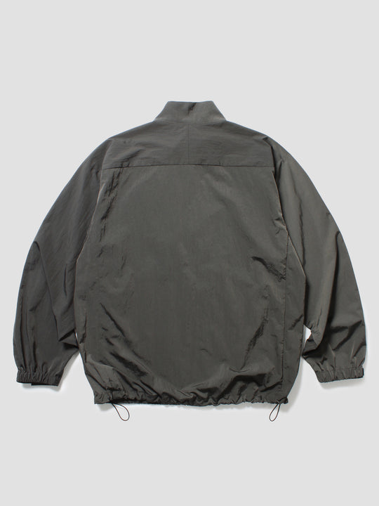 Metallic Nylon Utility Jacket - Charcoal
