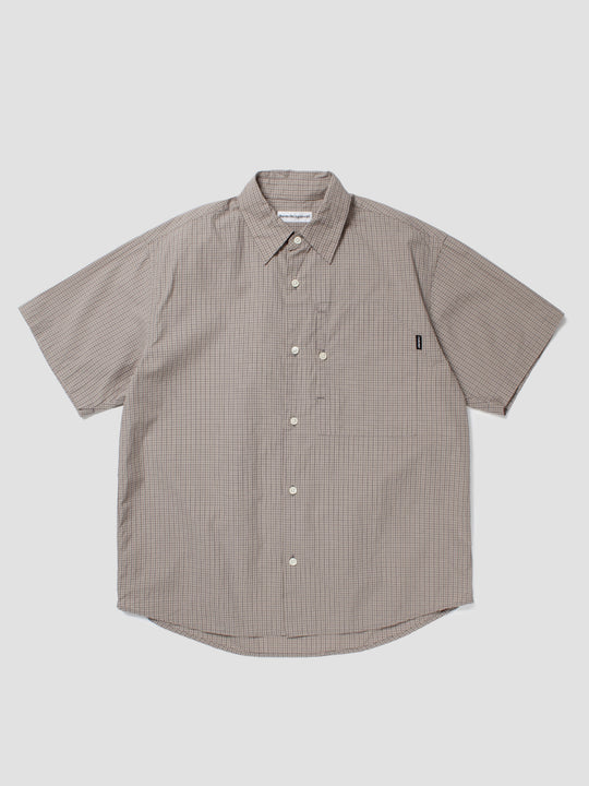IP Plaid S/S Shirt - Greige
