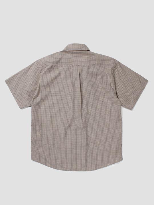 IP Plaid S/S Shirt - Greige