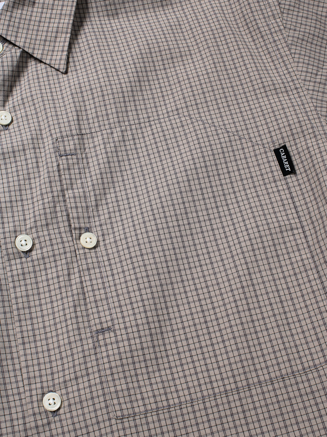 IP Plaid S/S Shirt - Greige