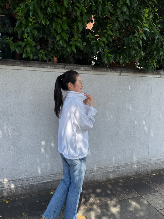 Harrington Shirt Jacket - am Exclusive - White