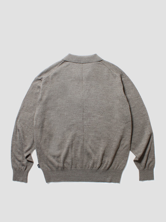 Inside-Out Skipper Knit - Melange Grey