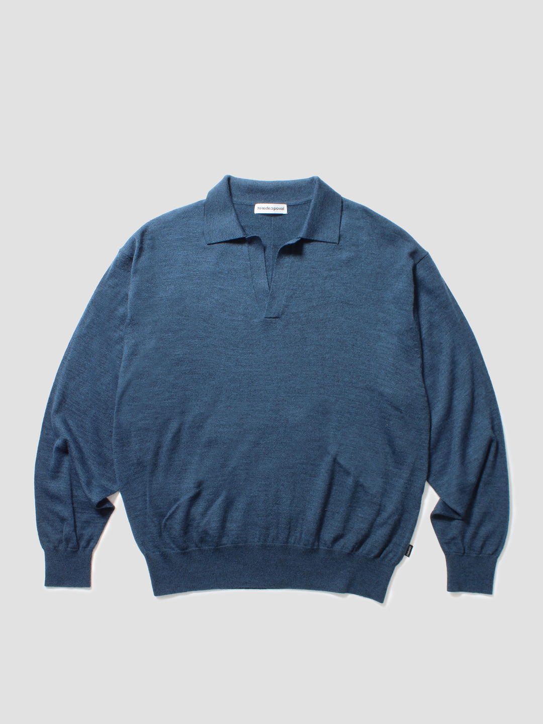 Inside-Out Skipper Knit - Melange Navy