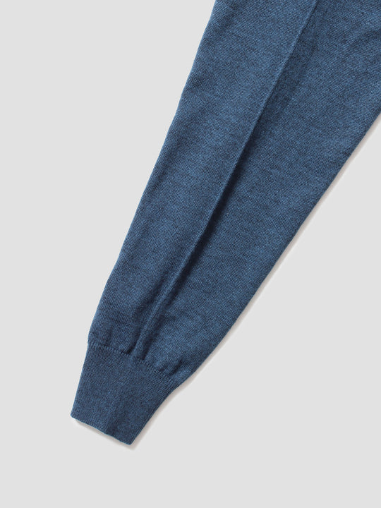 Inside-Out Skipper Knit - Melange Navy
