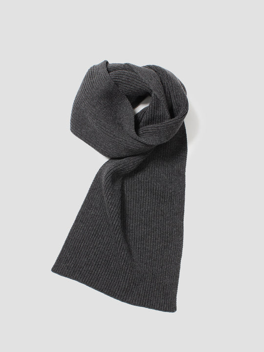 Cashmere Rib Knit Muffler