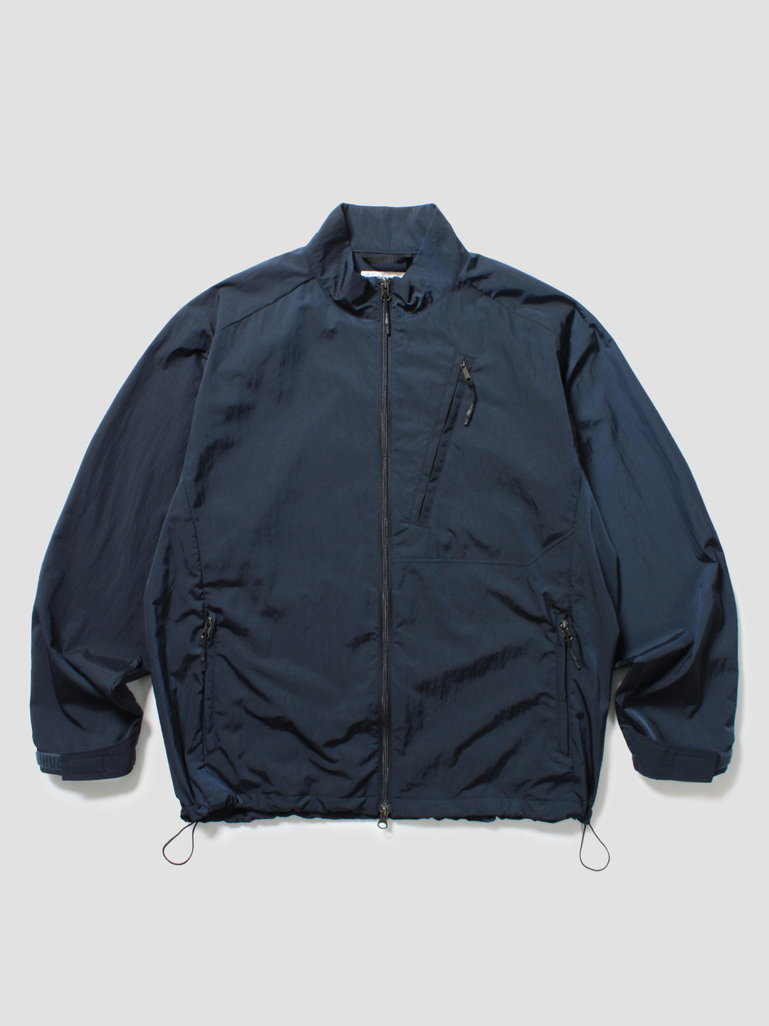 Metallic Nylon Utility Jacket - Navy