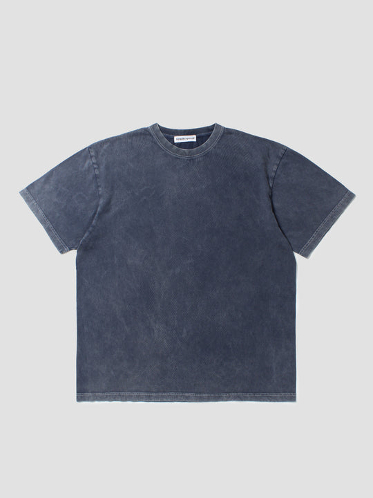 Bleach Dyed Top - Navy