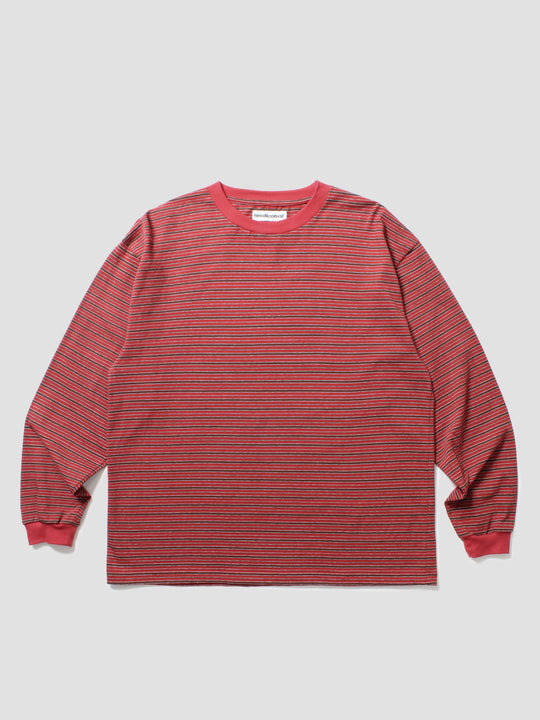 Coxon Stripe L/S Top - Red