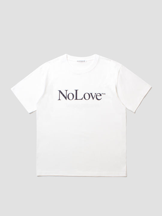 No Love Tee - White