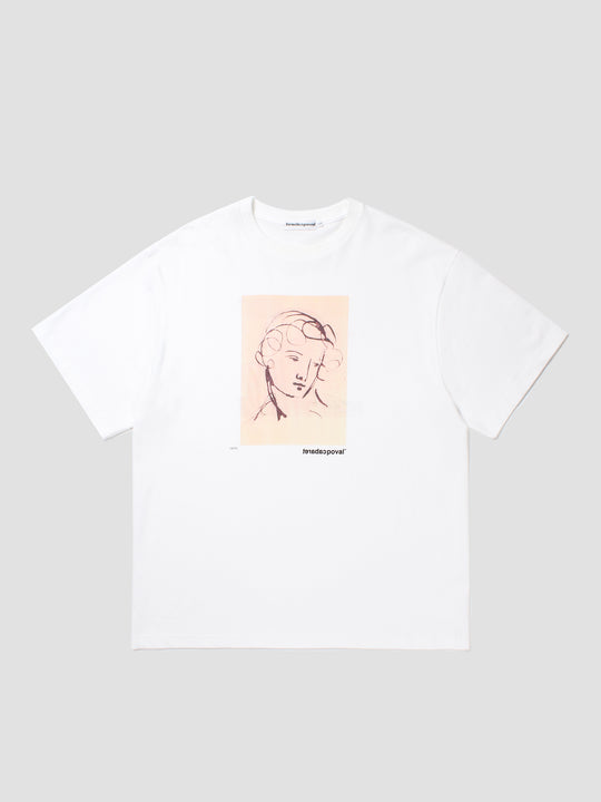 Printed Tee - White